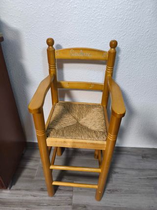 Silla Trona Madera Infantil madera