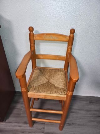 Silla Trona Madera Infantil madera