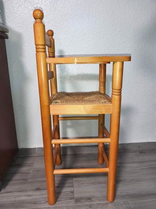 Silla Trona Madera Infantil madera