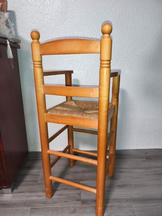 Silla Trona Madera Infantil madera