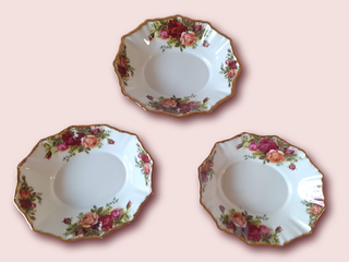 3 bandejitas Royal Albert Old Country Roses