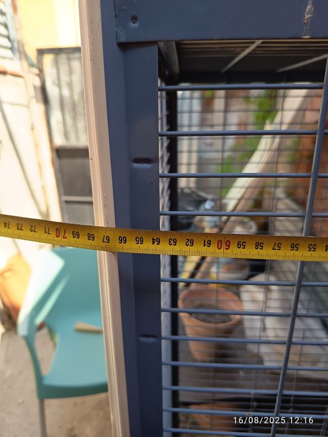 Jaula pajaros grande gris beige