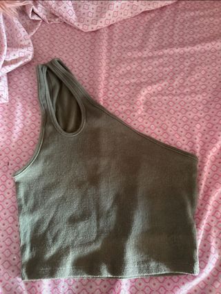 Top Zara verde 