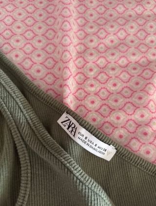 Top Zara verde 