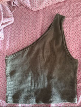 Top Zara verde 