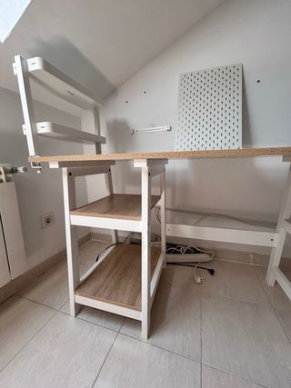 Escritorio madera blanco 