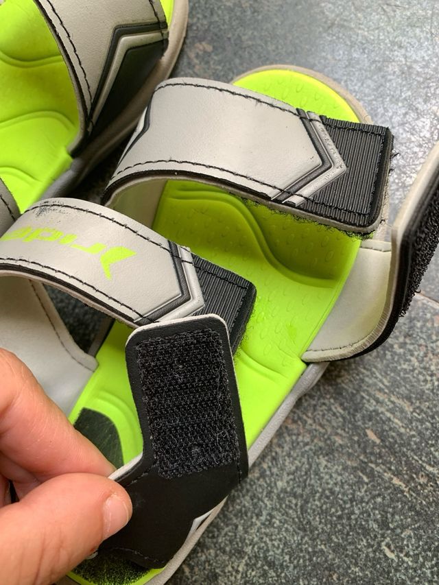 Sandalias Rider niño - grises y verdes