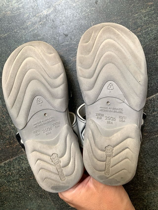 Sandalias Rider niño - grises y verdes