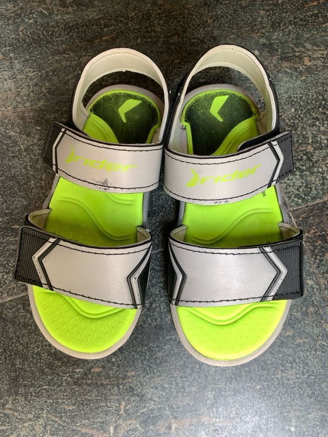 Sandalias Rider niño - grises y verdes
