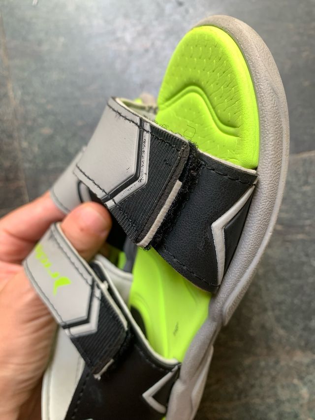 Sandalias Rider niño - grises y verdes