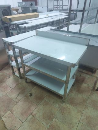 Mesa acero inoxidable 1m