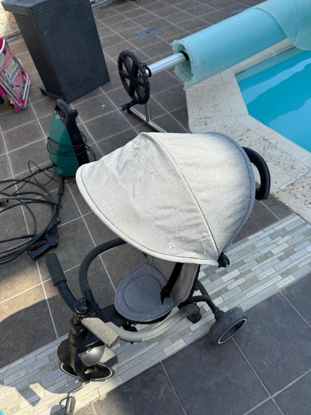 Triciclo bebé - Plegable Gris