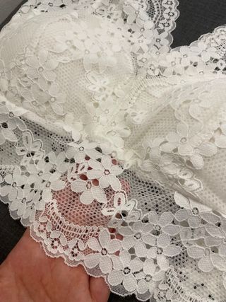 Top pizzo bianco - reggiseno