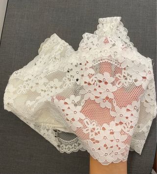 Top pizzo bianco - reggiseno