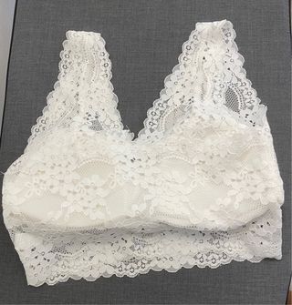 Top pizzo bianco - reggiseno
