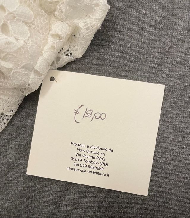 Top pizzo bianco - reggiseno