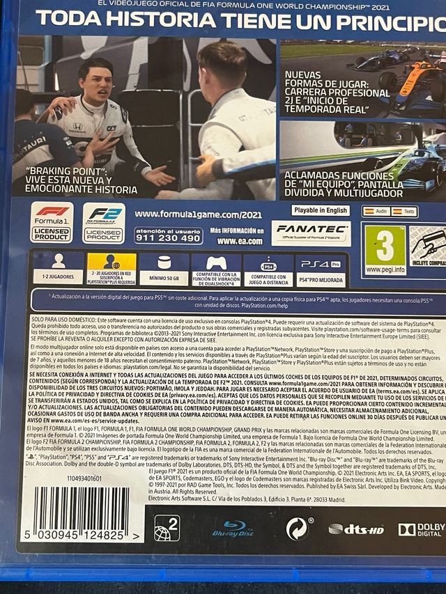 F1 2021 PS4 - Juego de carreras