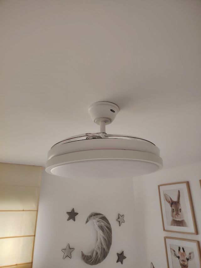 Ventidalor techo con lámpara, sin usar