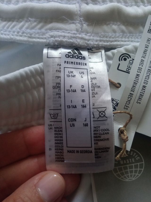 Shorts Adidas Squad 21 Blanco L