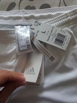 Shorts Adidas Squad 21 Blanco L