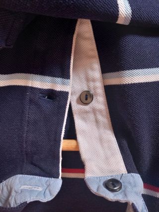 Polo Lacoste azul rayas