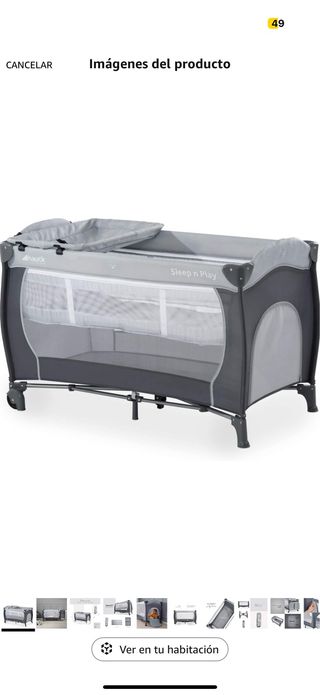 Cuna viaje + Colchon (marca Hauck Sleep n Play)