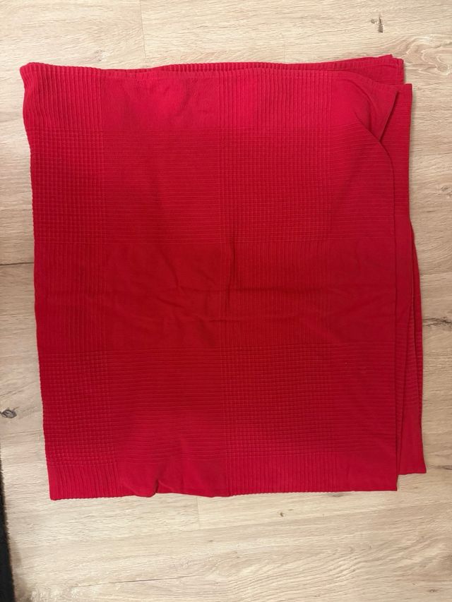 Fundas sofá algodón - rojas y azul marino