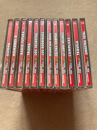 12 CDs Grandes Grupos Pop-Rock