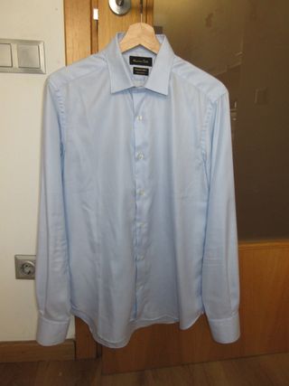 Camisa vestir Massimo Dutti azul Talla M Formal