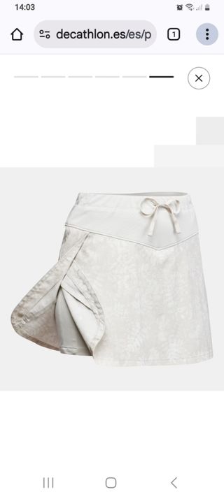Falda pantalón Decathlon beige