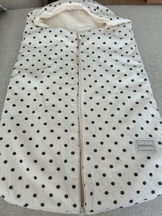 Saco capazo Minicoton - estampado Oval Dots