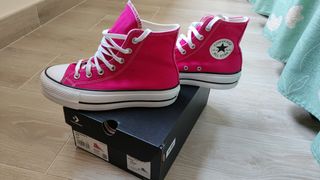 Converse plataforma fucsia 37 y 38 nuevas