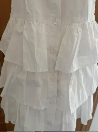Camisa de volantes blanca - Zara