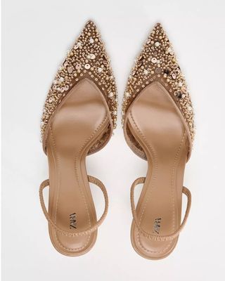 Zapatos Zara dorados 42
