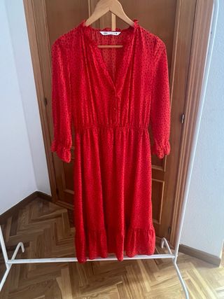 Vestido Zara rojo - Talla S