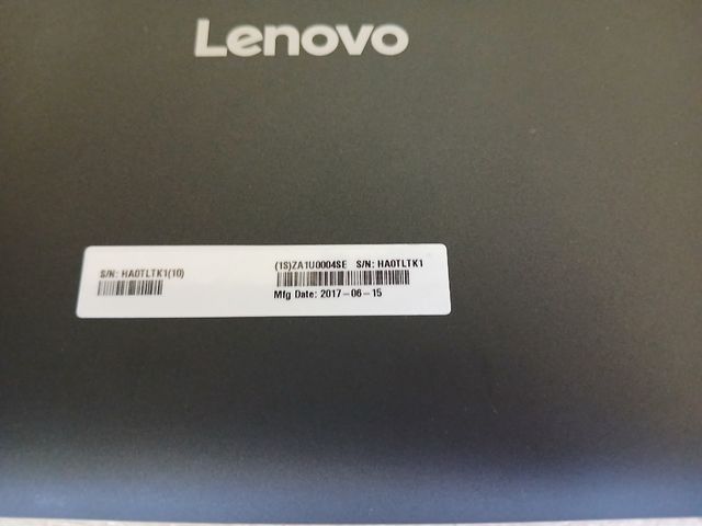 Lenovo TAB 10 Tapa trasera negra ORIGINAL