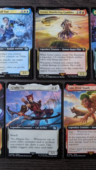 7 cartas Final Fantasy extended art