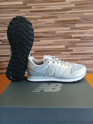 Zapatillas New Balance 500 - 37.5 Plata