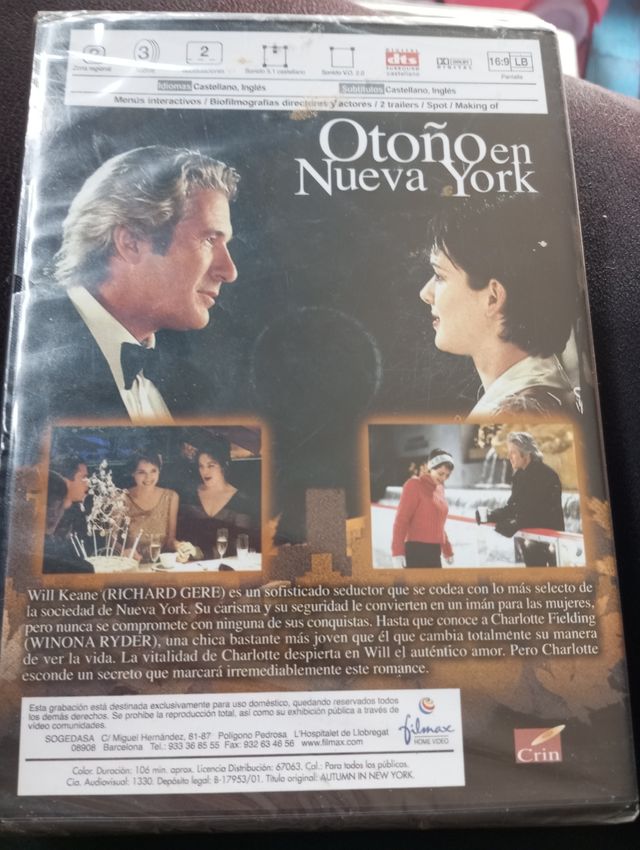 Otoño en Nueva York - DVD