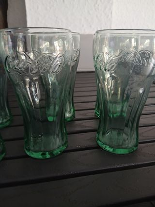 8 Vasos Coca-Cola Vintage