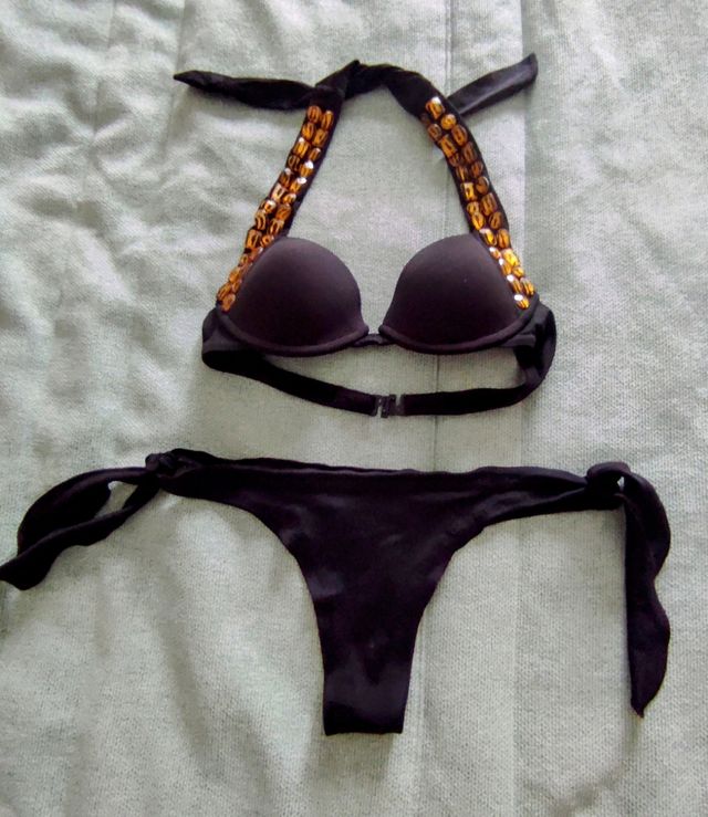 Biquini Preto - SEXY com detalhes
