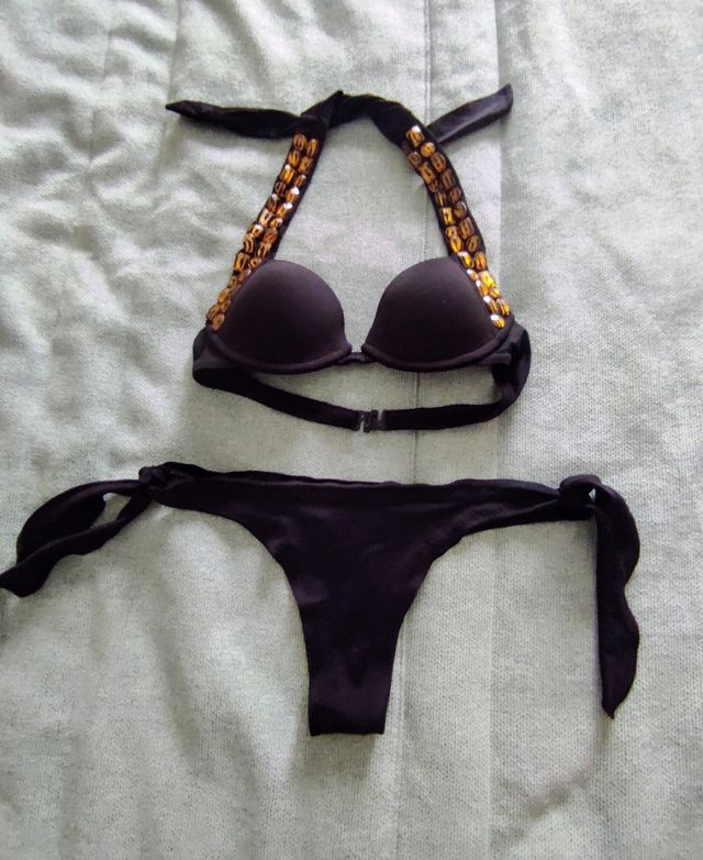 Biquini Preto - SEXY com detalhes
