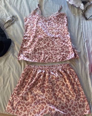 Pigiama seta rosa - Shorts e top