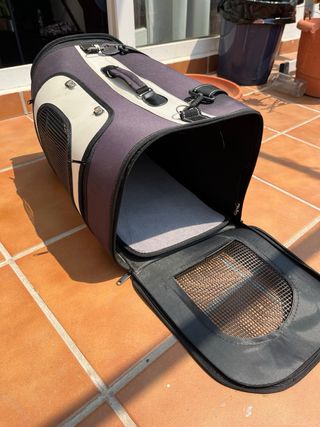 Transportín mascotas - Gris y negro