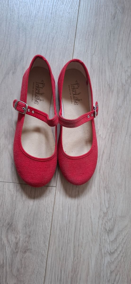 Merceditas rojas niña - Talla 35