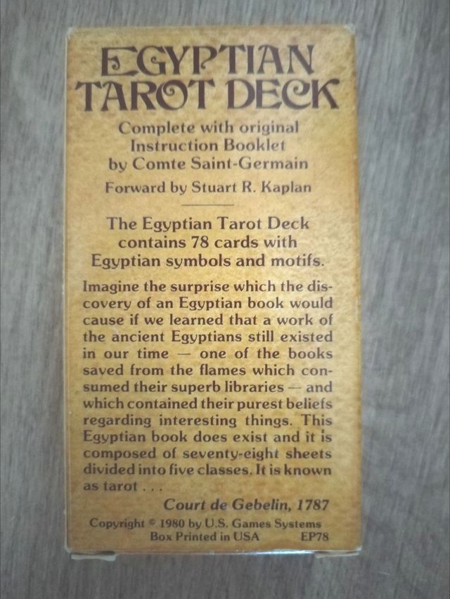 Tarot de colección: Egyptian Tarot by AGMuller