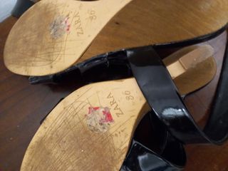 Sandali Zara neri con zeppa