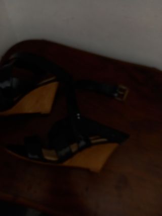 Sandali Zara neri con zeppa