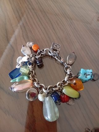 Collar y pulsera multicolor uno de 50