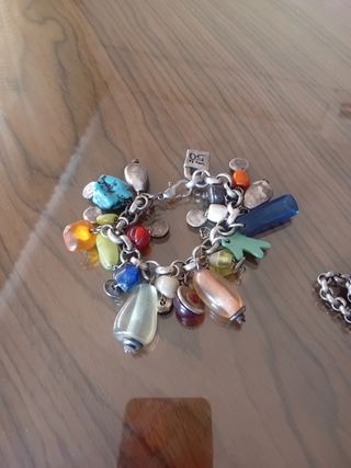 Collar y pulsera multicolor uno de 50